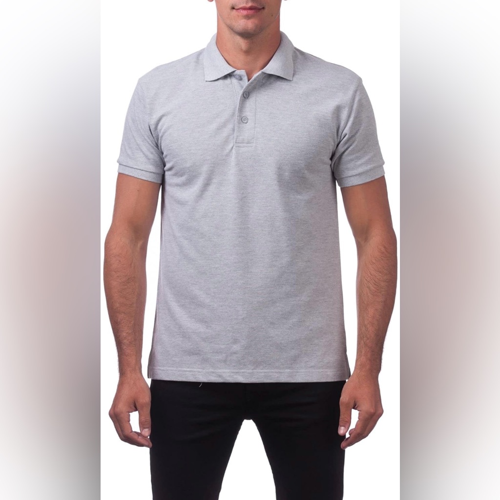 Pro Club Heather Gray Polo Size 3xl